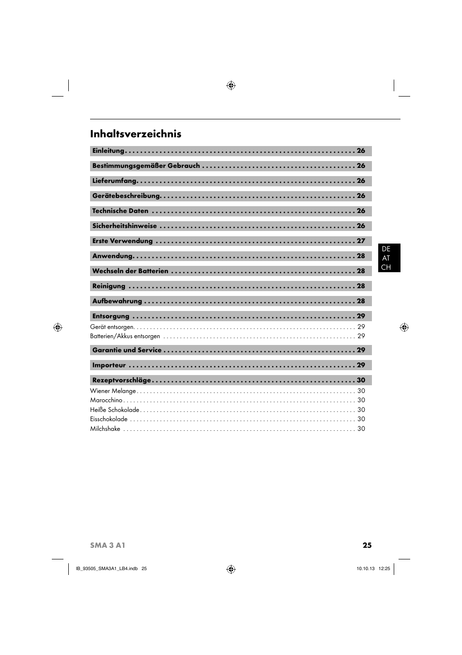 Silvercrest SMA 3 A1 User Manual | Page 28 / 34