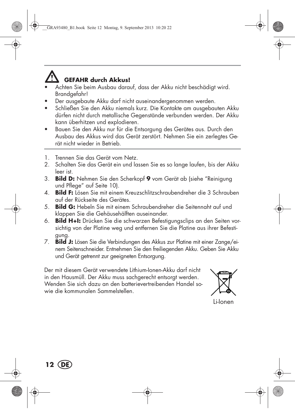 Silvercrest SHBS 500 B1 User Manual | Page 14 / 76