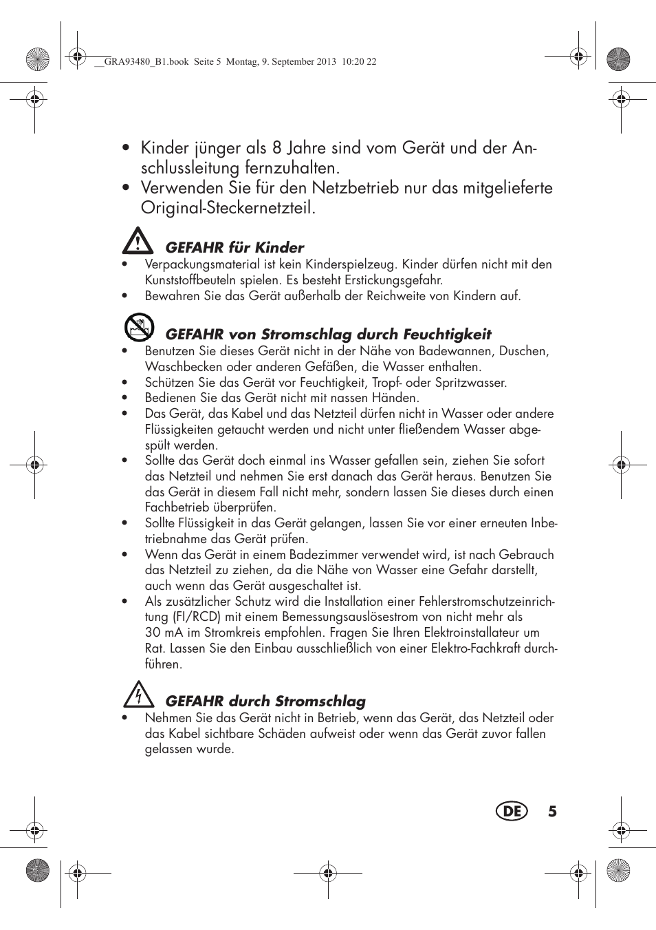 Silvercrest SHBS 500 B1 User Manual | Page 7 / 76