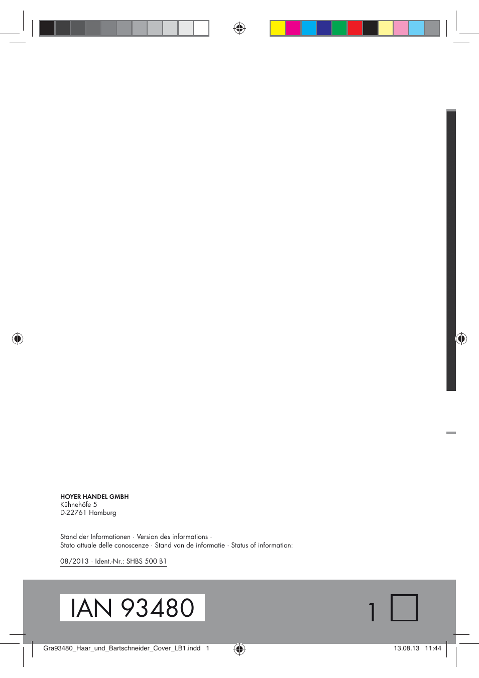Silvercrest SHBS 500 B1 User Manual | Page 76 / 76