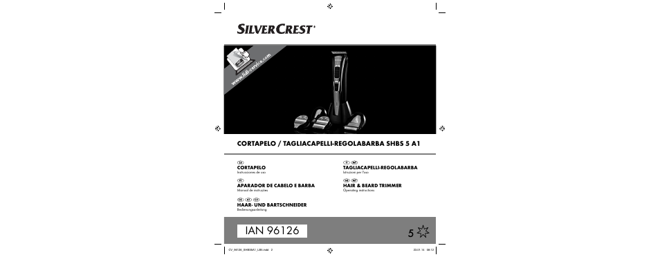 Silvercrest SHBS 5 A1 User Manual | 94 pages