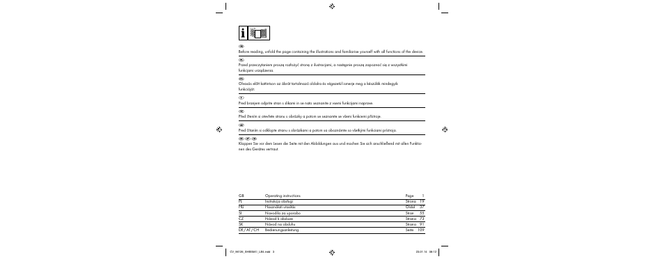 Silvercrest SHBS 5 A1 User Manual | Page 2 / 130