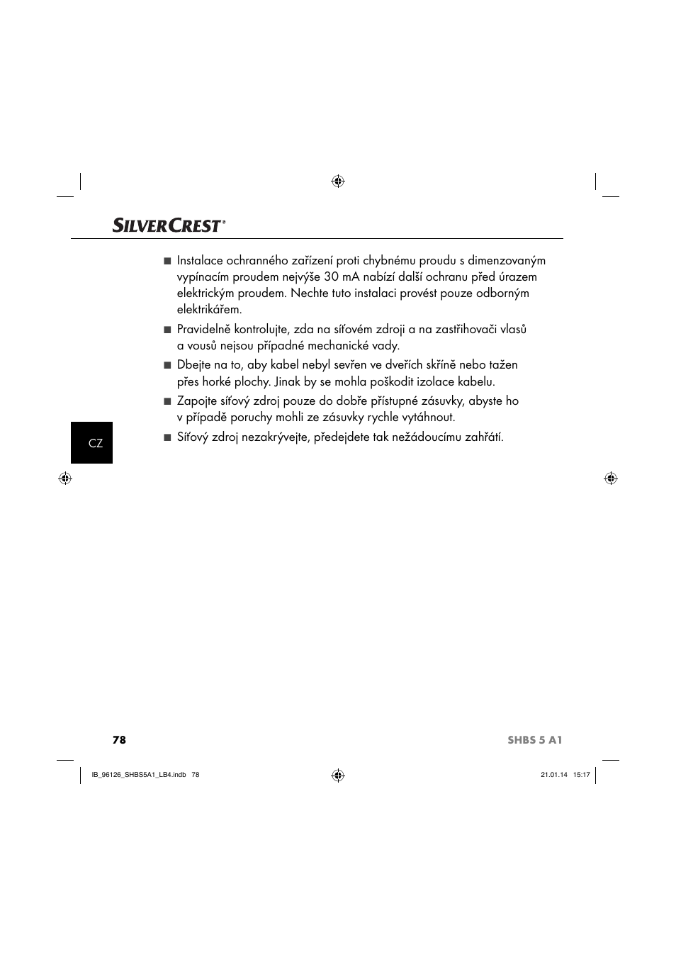 Silvercrest SHBS 5 A1 User Manual | Page 81 / 130