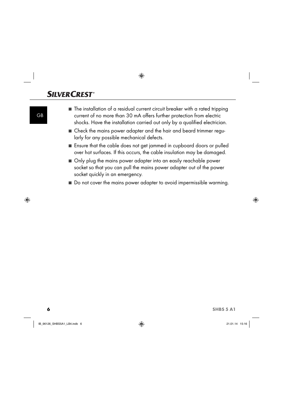 Silvercrest SHBS 5 A1 User Manual | Page 9 / 130