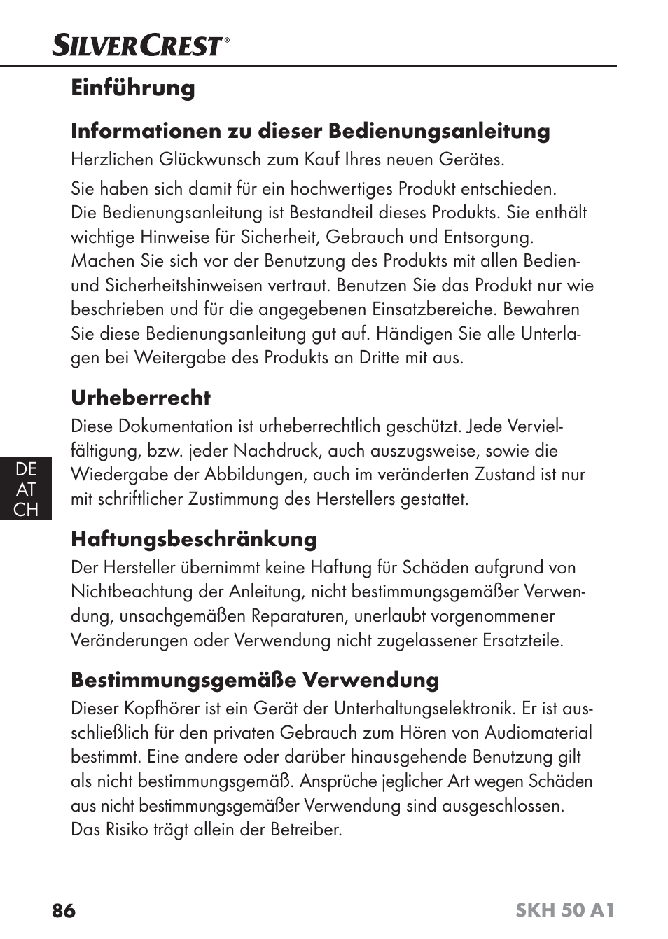 Einführung | Silvercrest SKH 50 A1 User Manual | Page 89 / 101