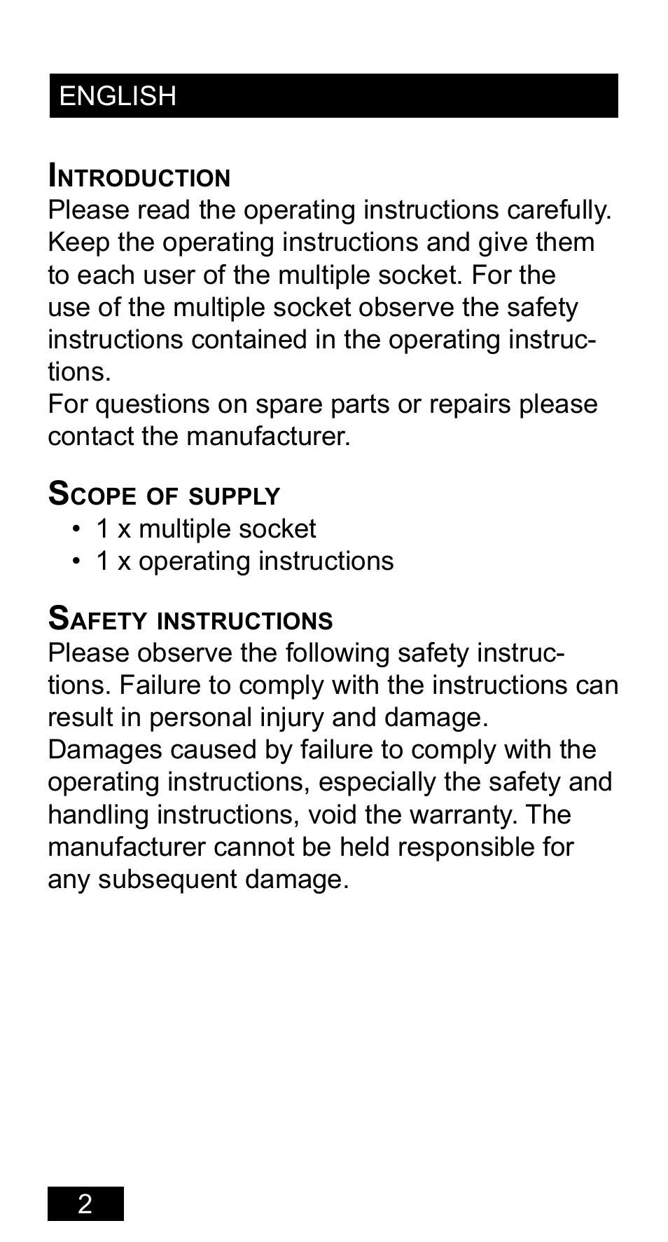 Powerfix Extension Lead User Manual | Page 3 / 22
