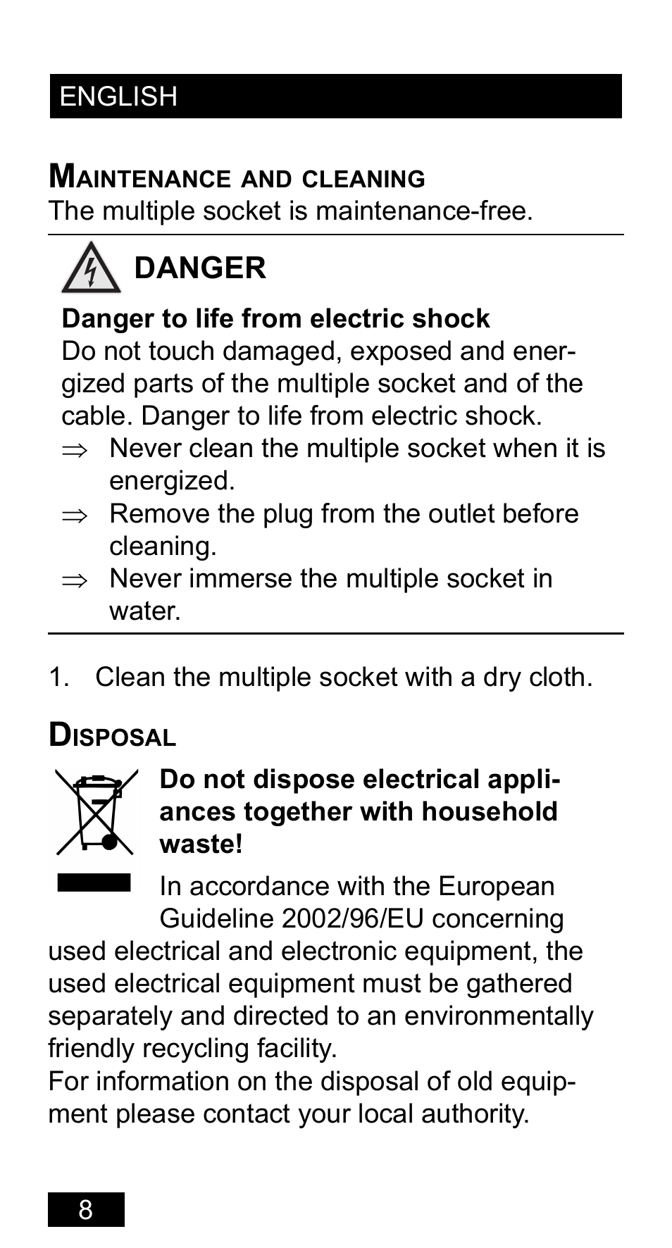 Powerfix Extension Lead User Manual | Page 9 / 22