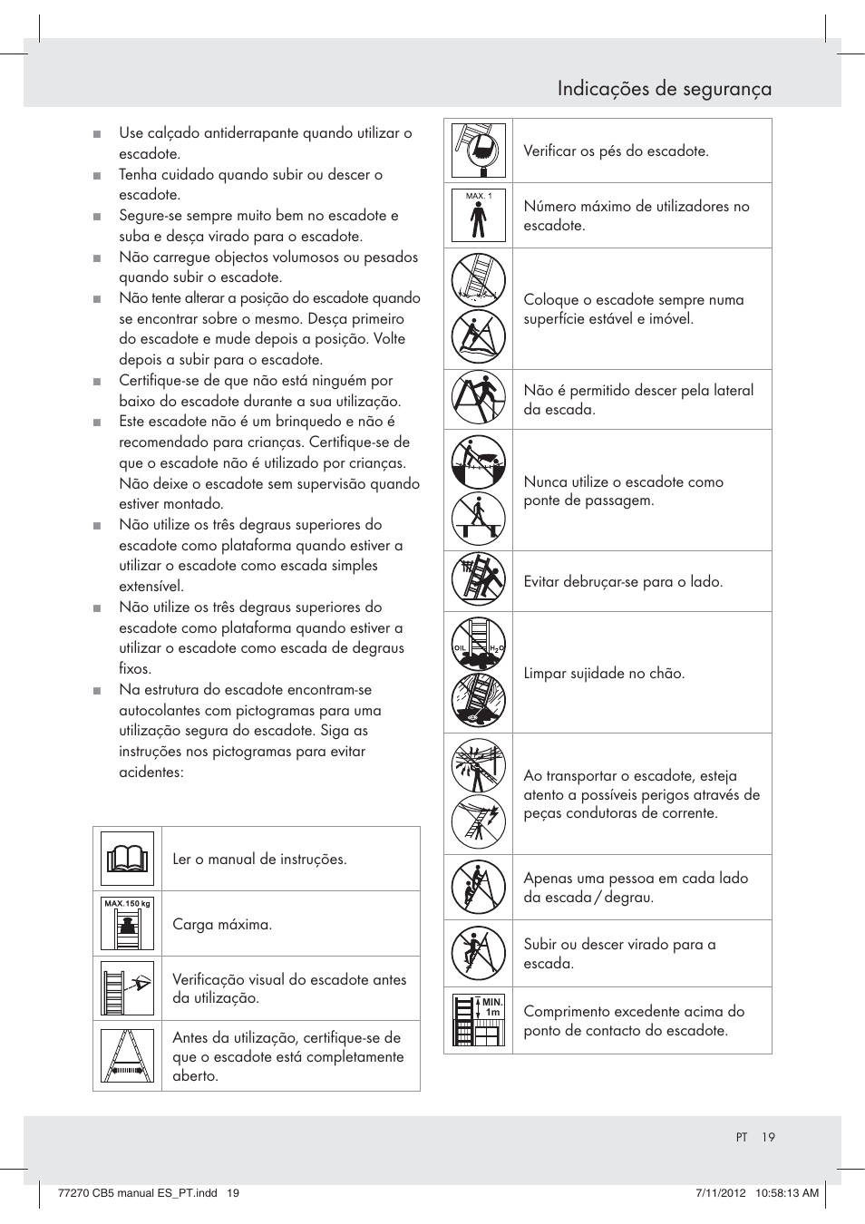 Indicações de segurança | Powerfix Z30473 User Manual | Page 19 / 37