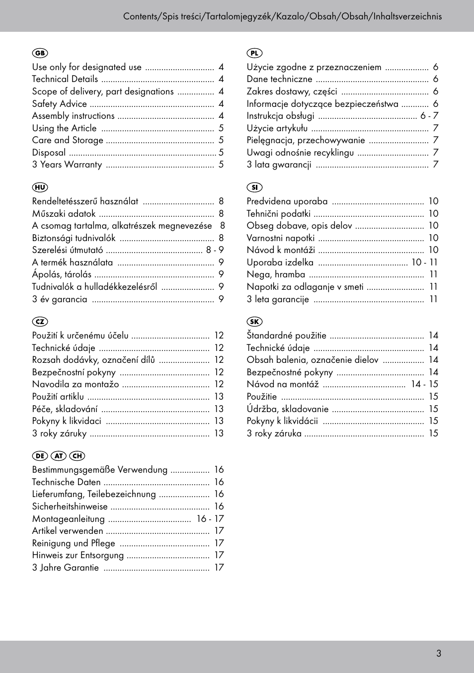 Powerfix Bicycle Wall Bracket User Manual | Page 3 / 20