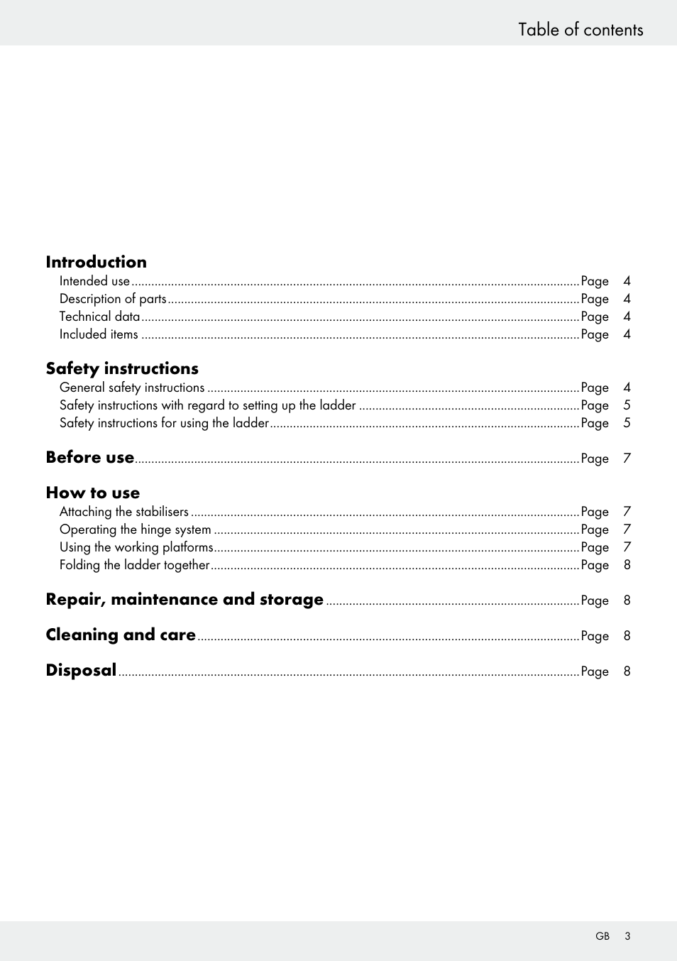 Powerfix Z30473 User Manual | Page 3 / 48
