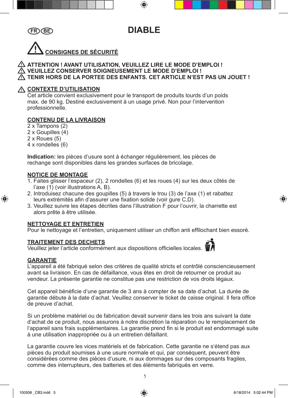 Diable | Powerfix Z31229 User Manual | Page 6 / 10