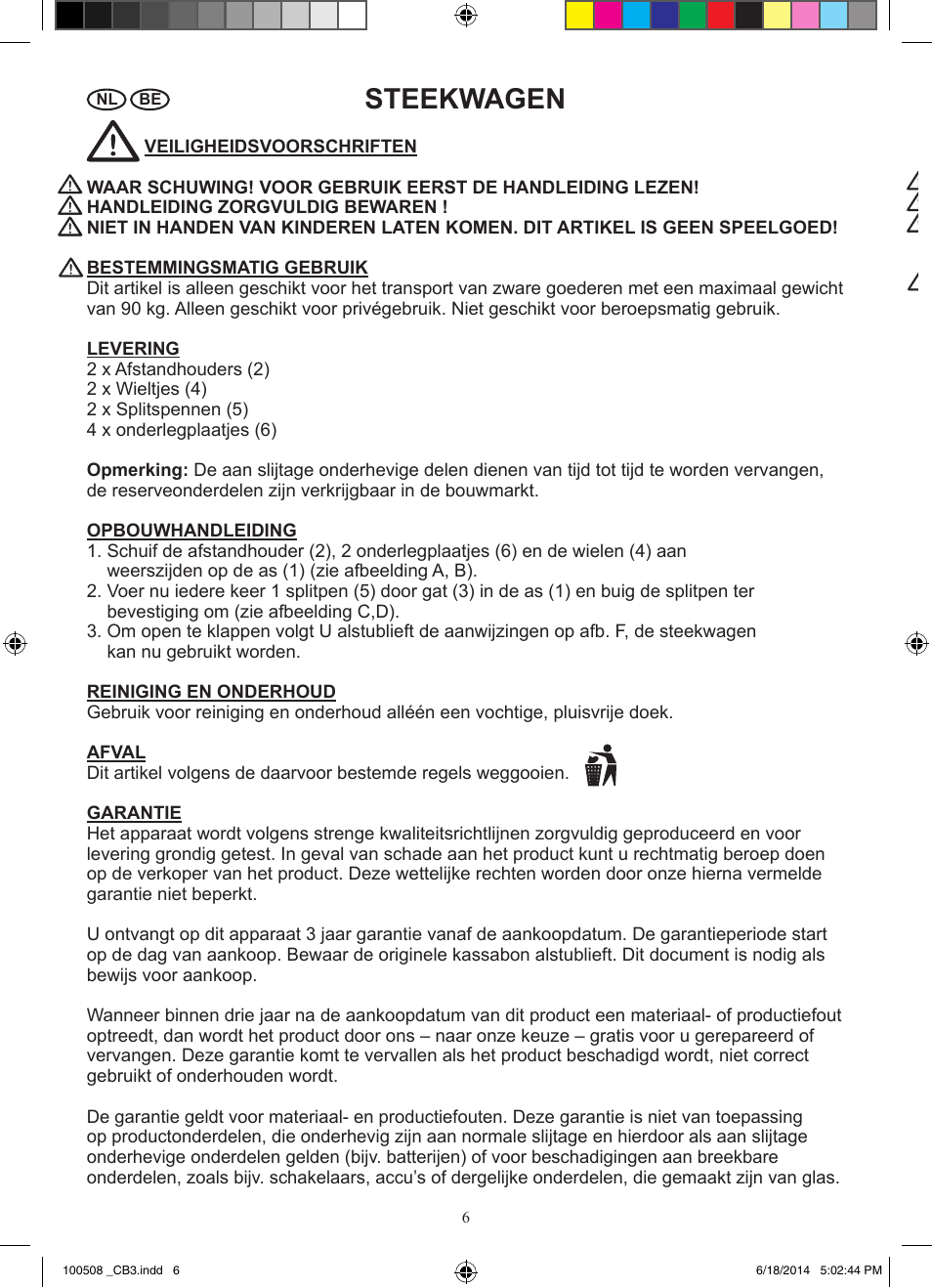 Steekwagen | Powerfix Z31229 User Manual | Page 7 / 10