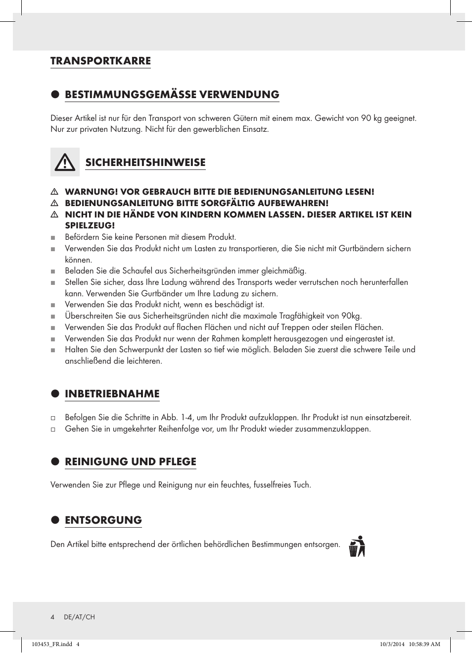 Powerfix 103453-14-01 User Manual | Page 4 / 7