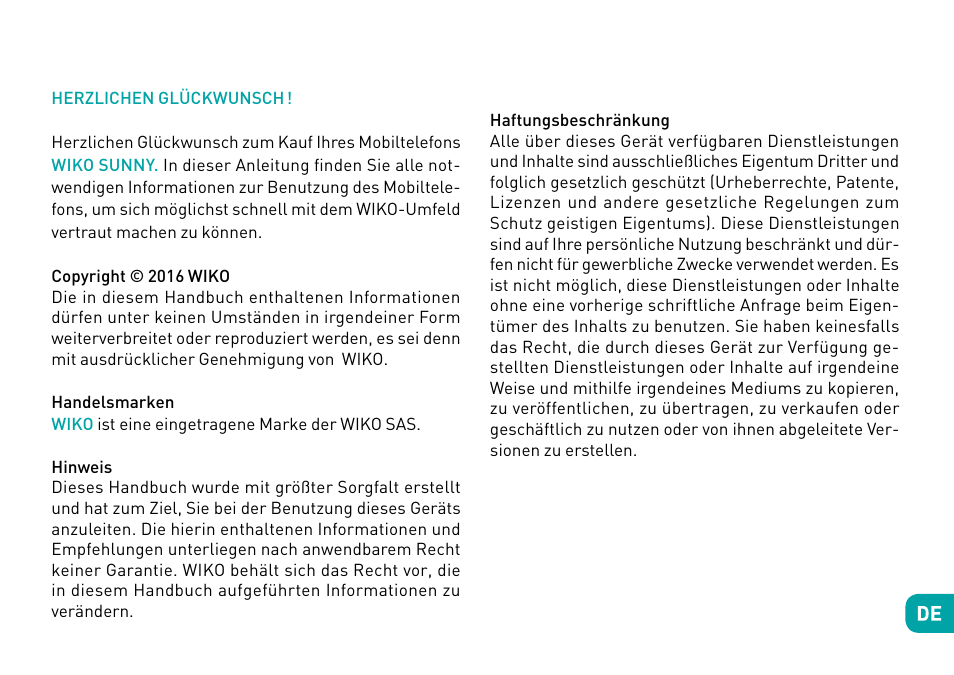 Wiko Sunny User Manual | Page 115 / 292