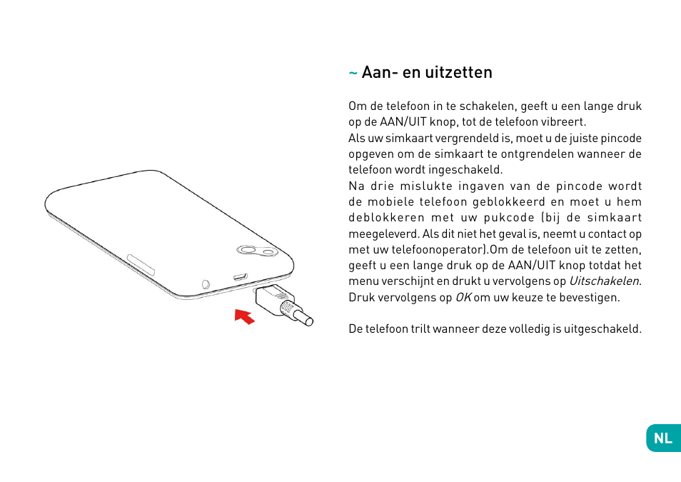 Aan- en uitzetten | Wiko Sunny User Manual | Page 144 / 292