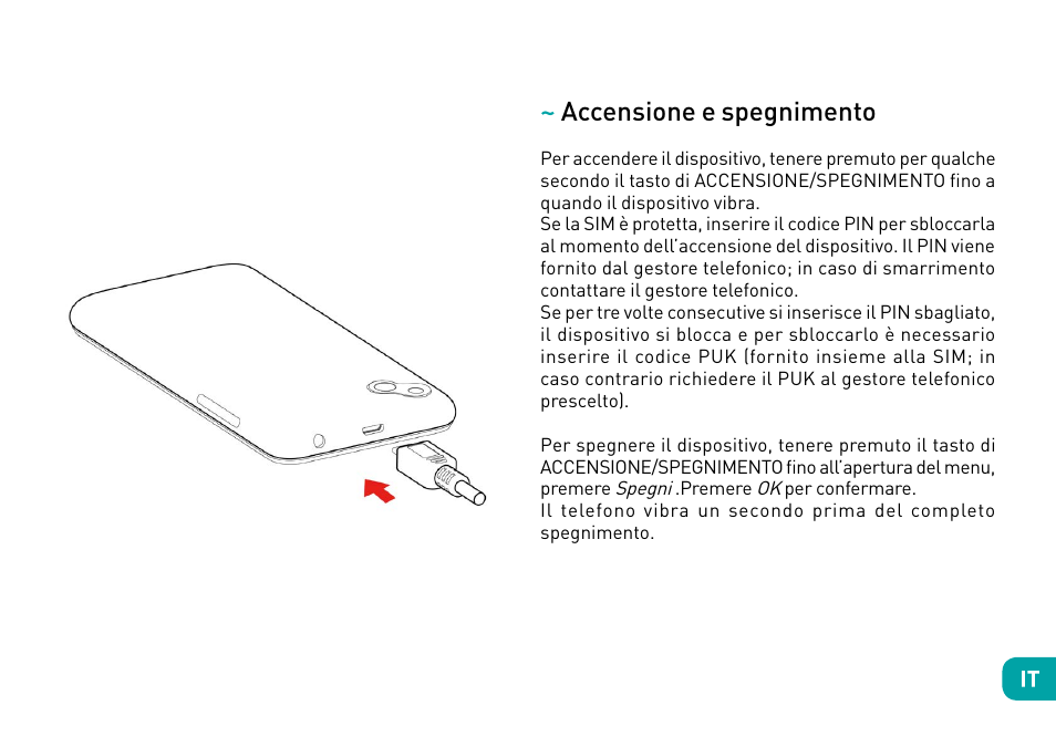 Accensione e spegnimento | Wiko Sunny User Manual | Page 55 / 292