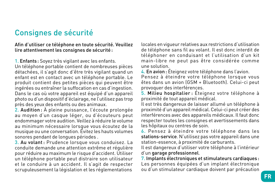 Consignes de sécurité | Wiko Ufeel prime User Manual | Page 38 / 292