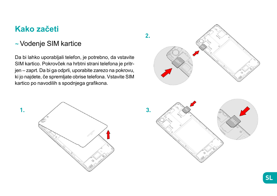 Kako začeti, Vodenje sim kartice | Wiko Fever User Manual | Page 229 / 292