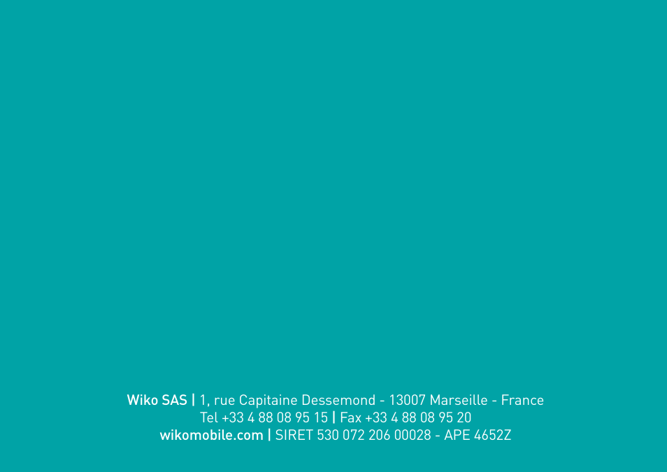 Wiko Fever User Manual | Page 292 / 292