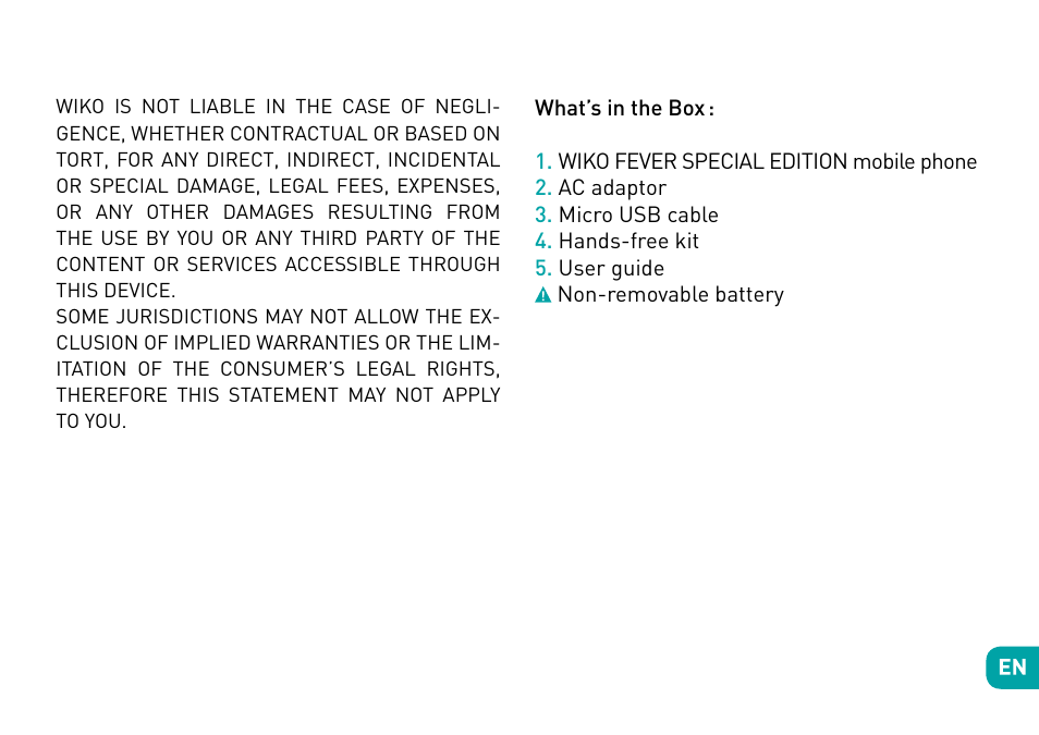 Wiko Fever User Manual | Page 5 / 292