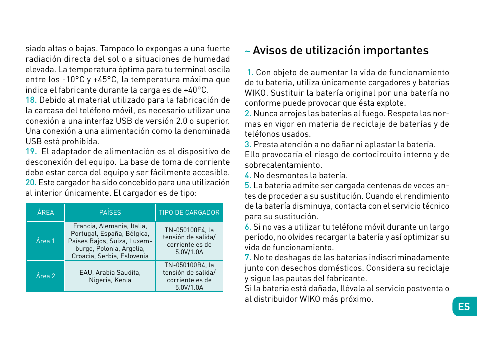Avisos de utilización importantes | Wiko Fever User Manual | Page 84 / 292