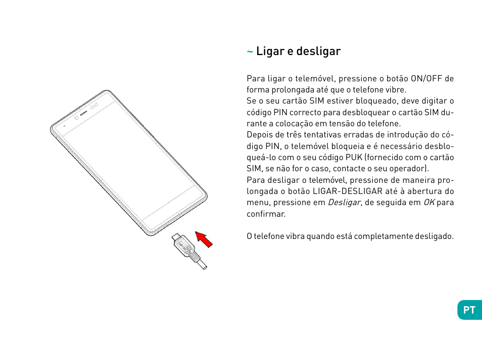 Ligar e desligar | Wiko Fever User Manual | Page 99 / 292