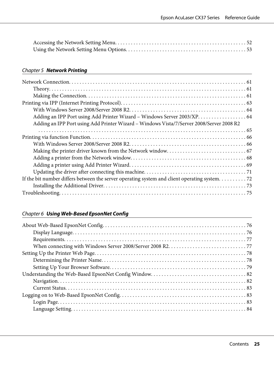 Epson AcuLaser CX37DNF User Manual | Page 25 / 197