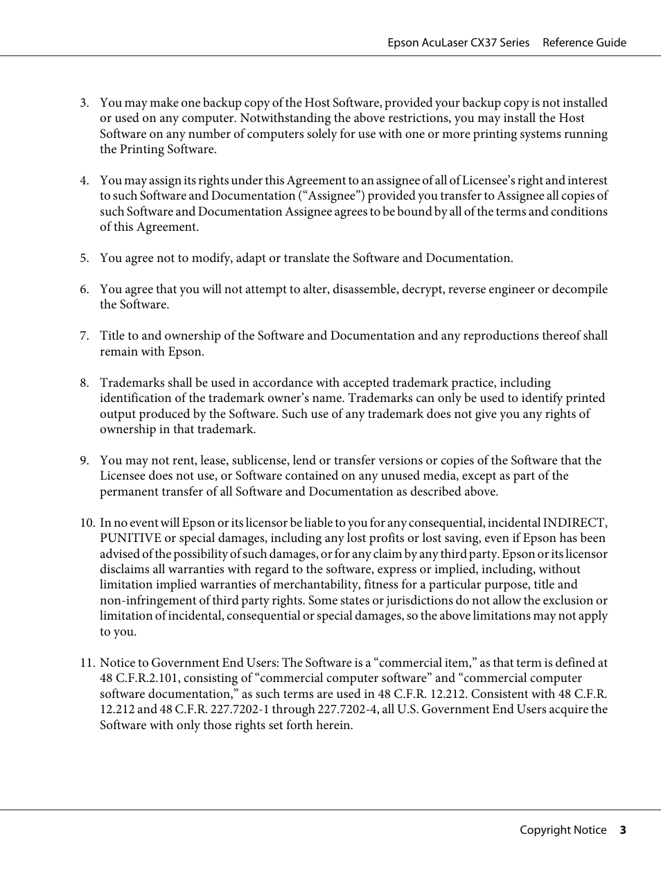 Epson AcuLaser CX37DNF User Manual | Page 3 / 197