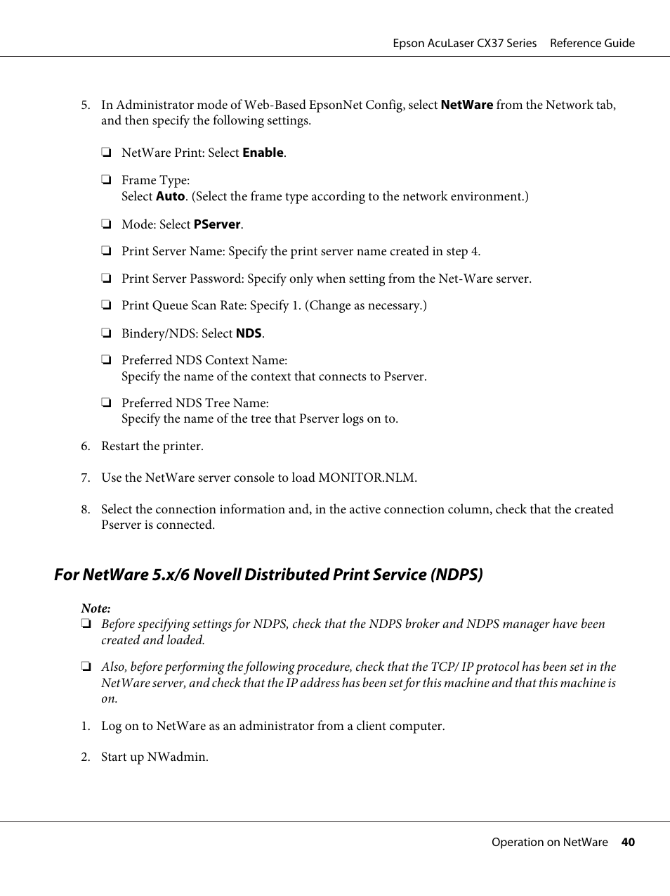 Epson AcuLaser CX37DNF User Manual | Page 40 / 197
