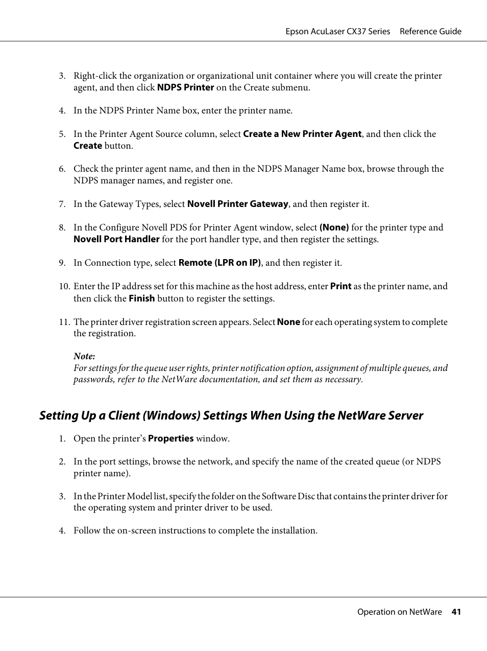 Epson AcuLaser CX37DNF User Manual | Page 41 / 197