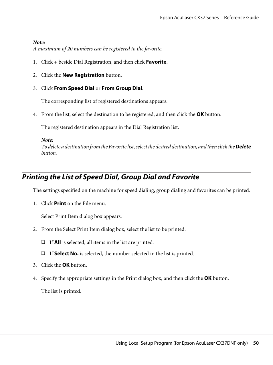 Epson AcuLaser CX37DNF User Manual | Page 50 / 197
