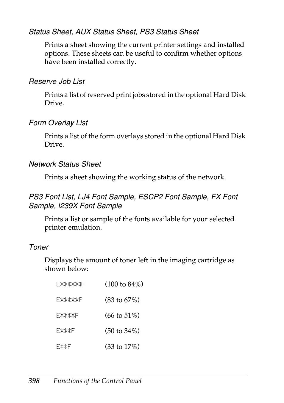 Epson EPL-N7000 User Manual | Page 409 / 496