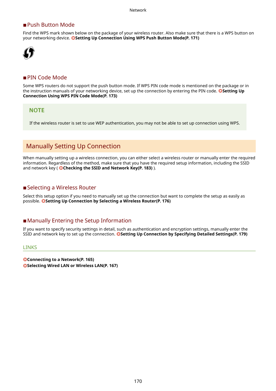 Manually setting up connection | Canon i-SENSYS MF244dw User Manual | Page 176 / 477