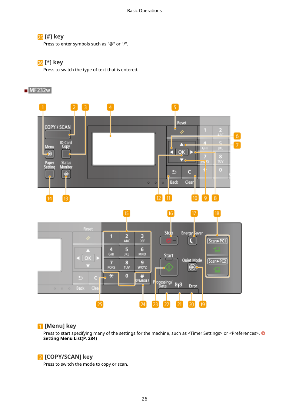 Canon i-SENSYS MF244dw User Manual | Page 32 / 477