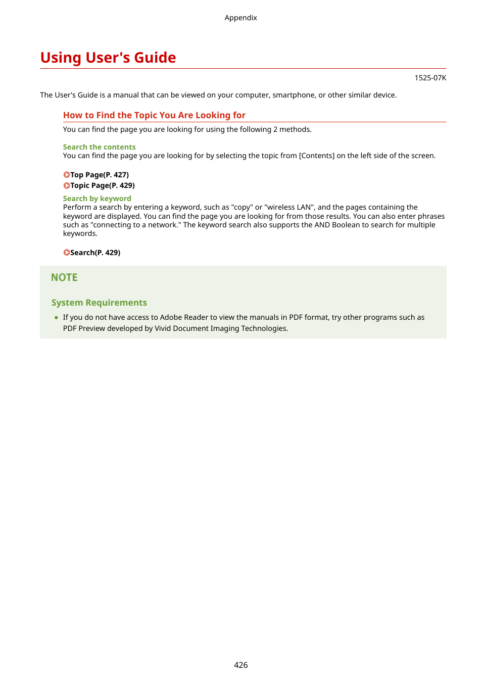 Using user's guide | Canon i-SENSYS MF244dw User Manual | Page 432 / 477