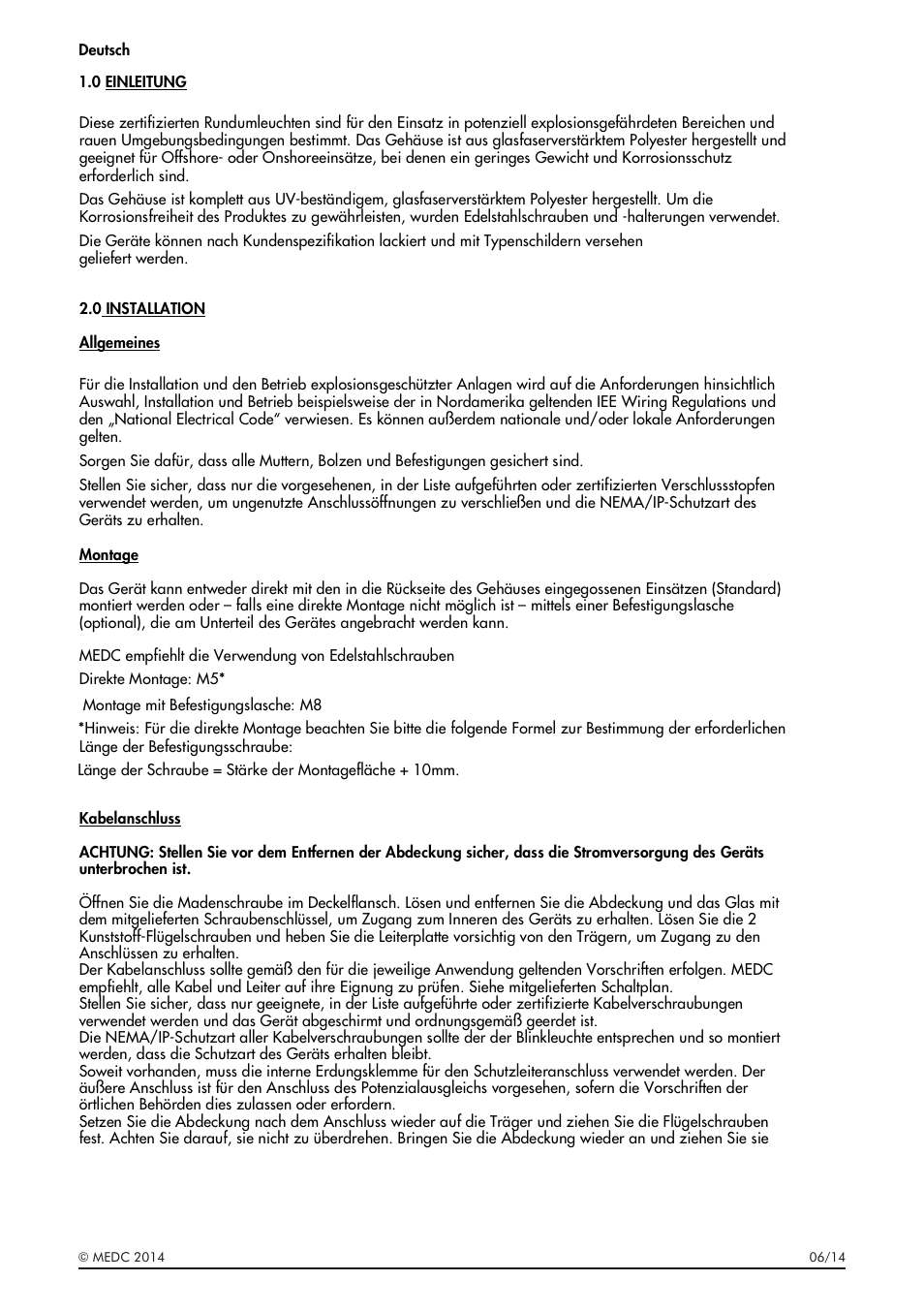 MEDC XB15 User Manual | Page 13 / 24