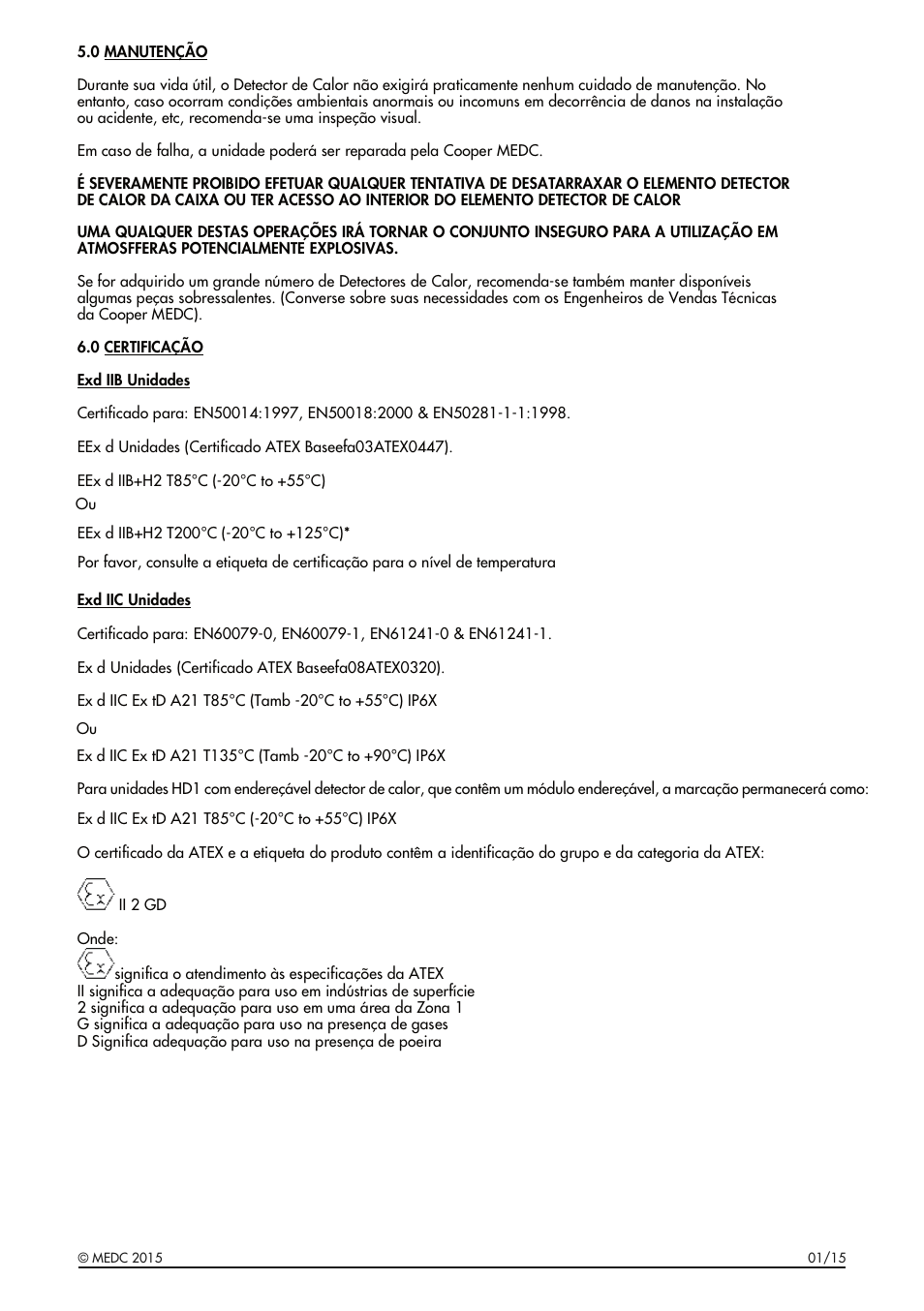 MEDC HD1 Range User Manual | Page 17 / 24