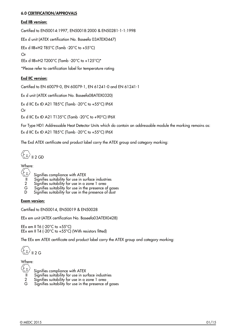 MEDC HD1 Range User Manual | Page 5 / 24