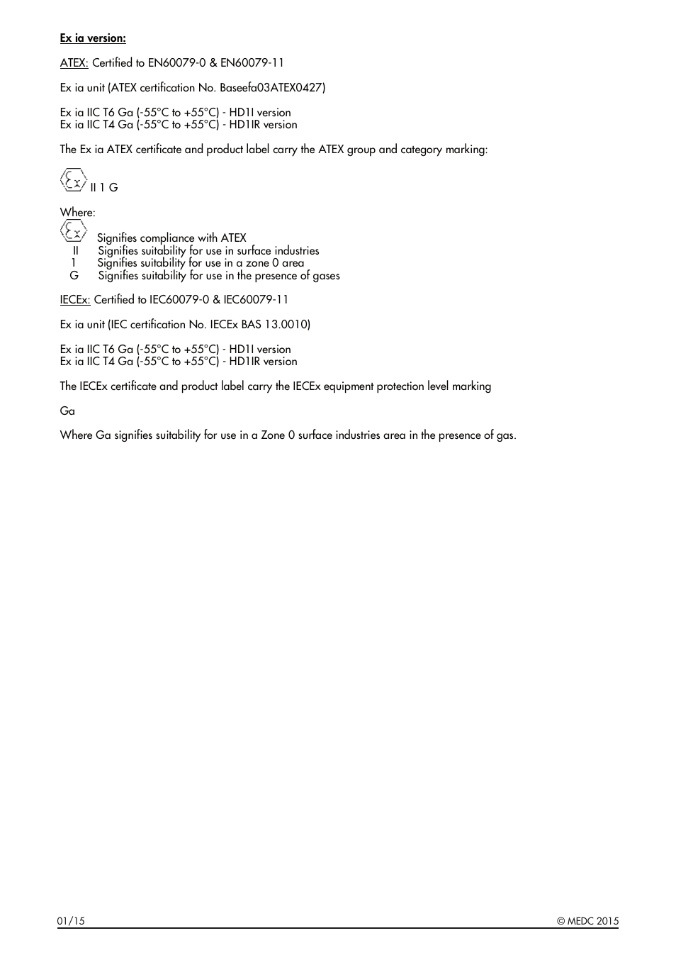 MEDC HD1 Range User Manual | Page 6 / 24