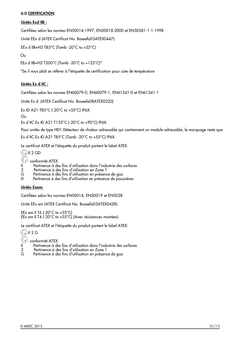 MEDC HD1 Range User Manual | Page 9 / 24