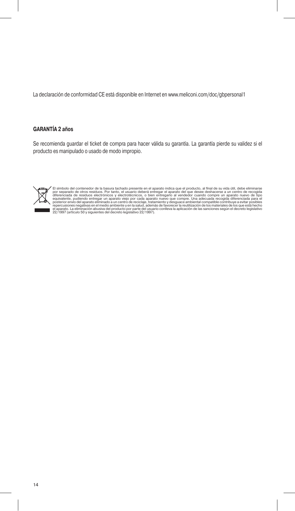 Meliconi Gumbody Personal 1 for SAMSUNG User Manual | Page 14 / 20