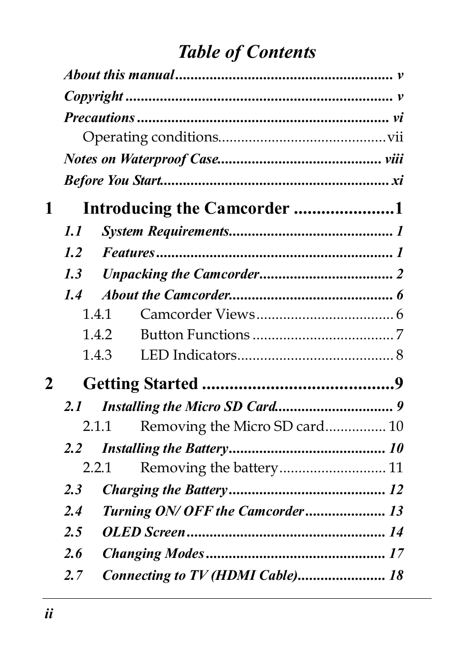 PRAKTICA SC1 User Manual | Page 3 / 65