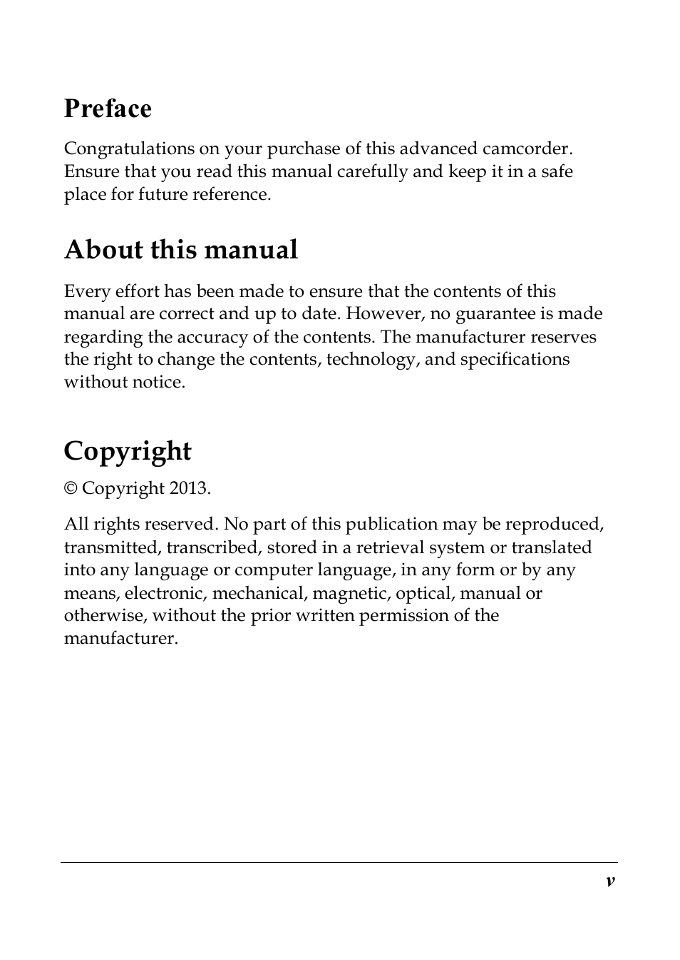 Preface, About this manual, Copyright | PRAKTICA SC1 User Manual | Page 6 / 65