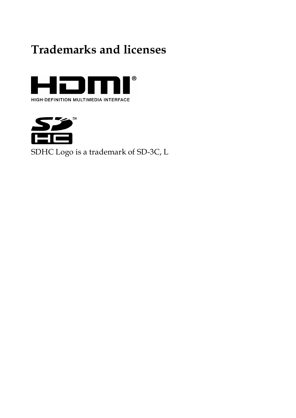 Trademarks and licenses | PRAKTICA SC1 User Manual | Page 64 / 65