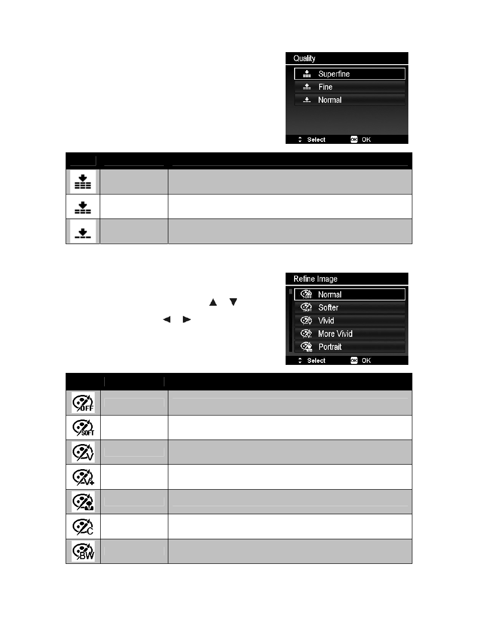 Quality, Refine image | PRAKTICA luxmedia 18-Z36C User Manual | Page 37 / 65