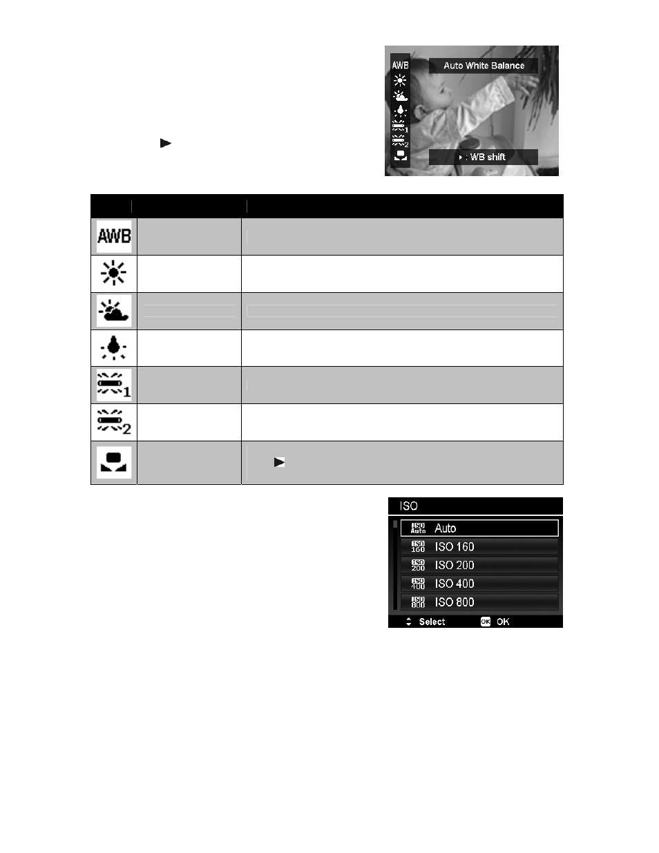 White balance | PRAKTICA luxmedia 18-Z36C User Manual | Page 38 / 65