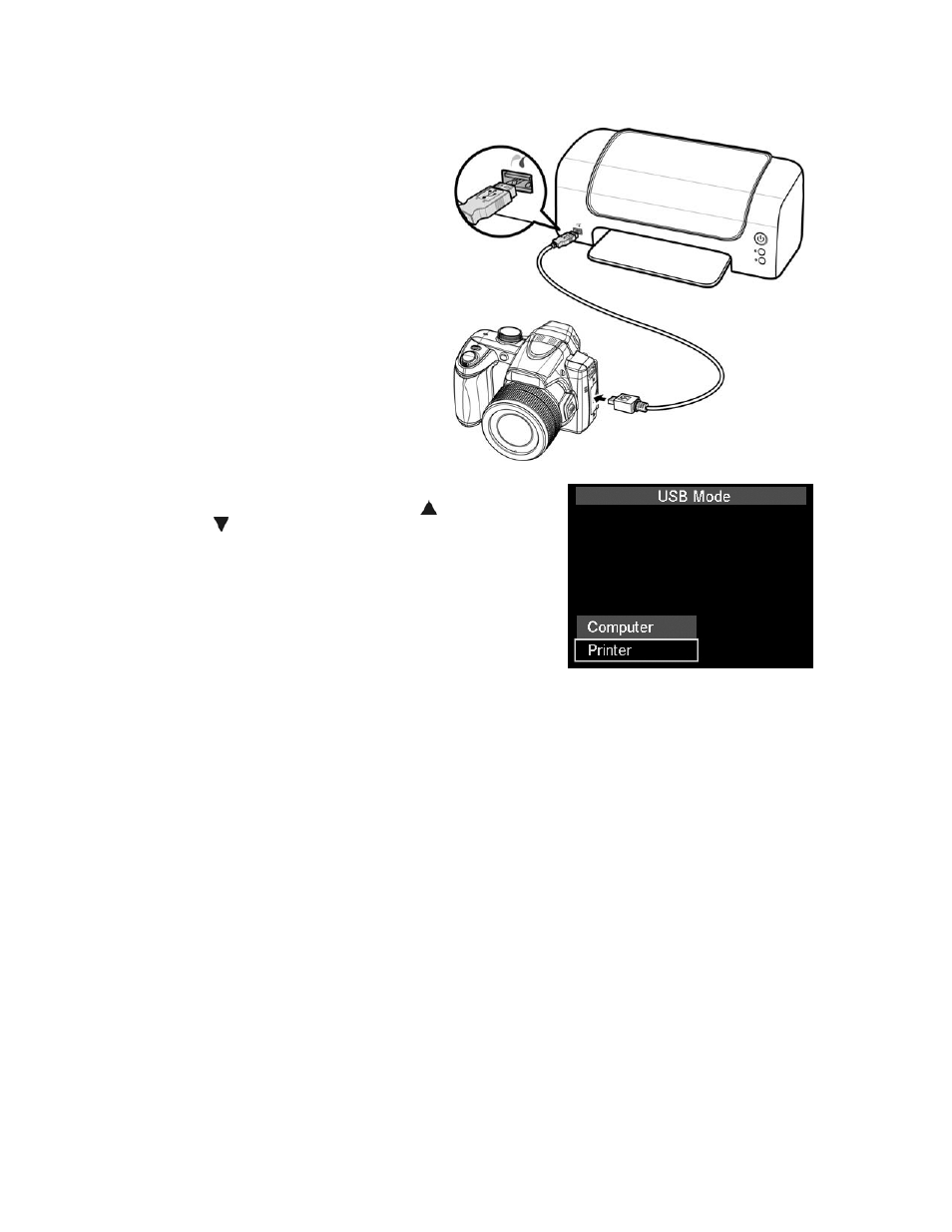 Connecting the camera to a printer | PRAKTICA luxmedia 18-Z36C User Manual | Page 61 / 65