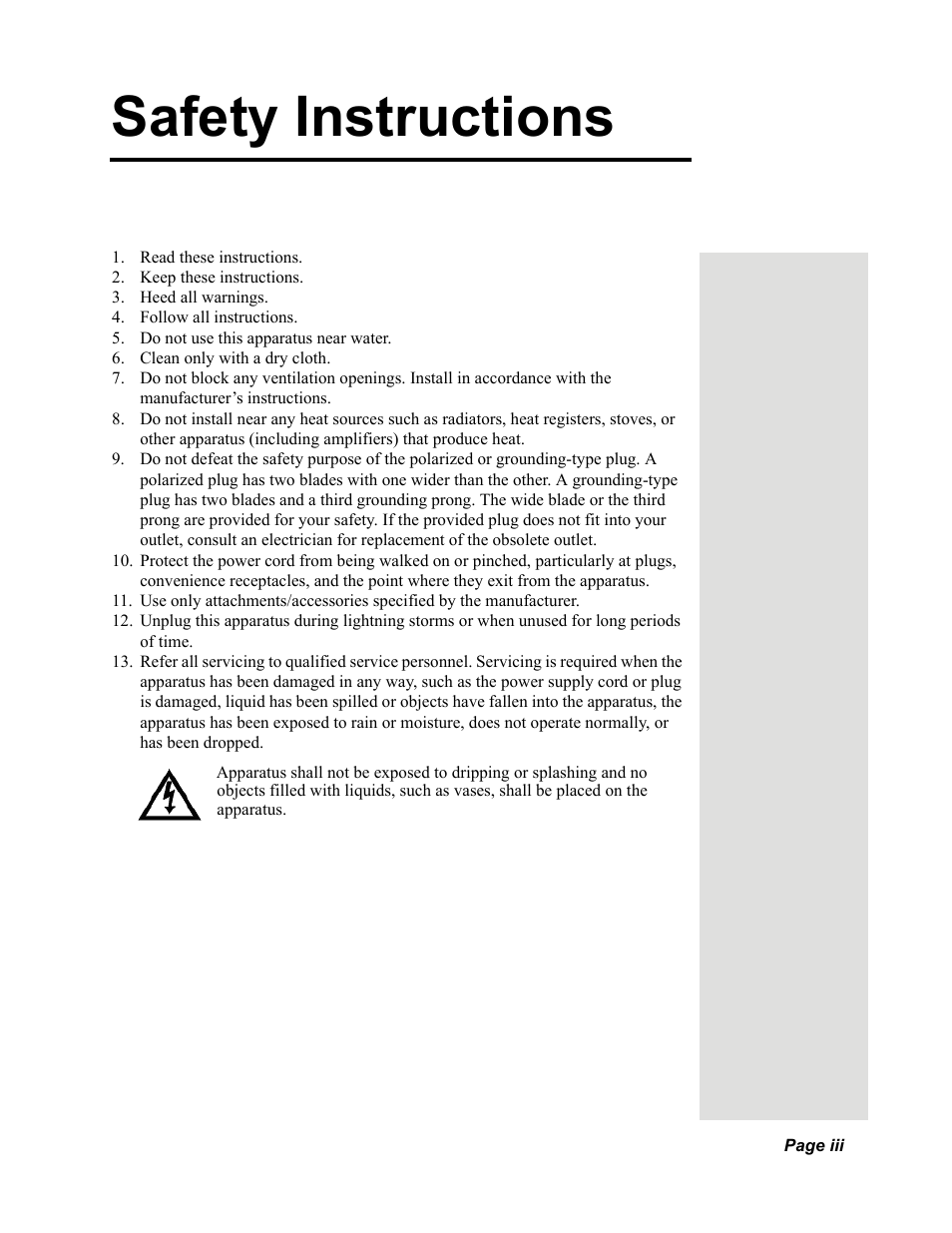 Safety, Safety instructions | Dish Network Solo 811 User Manual | Page 4 / 110