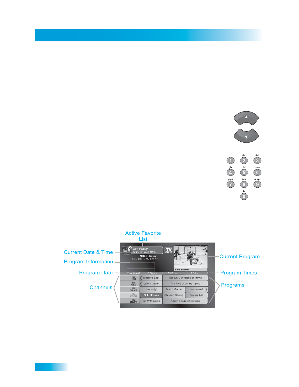 Hanging, Hannels, Sing | Rogram, Uide | Dish Network SoloDVR ViP 612 User Manual | Page 27 / 135