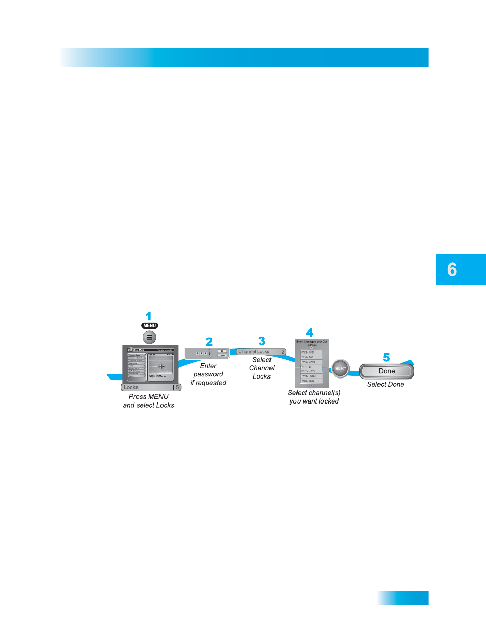 Reating, Hanging, Hannel | Ocks | Dish Network SoloDVR ViP 612 User Manual | Page 42 / 135